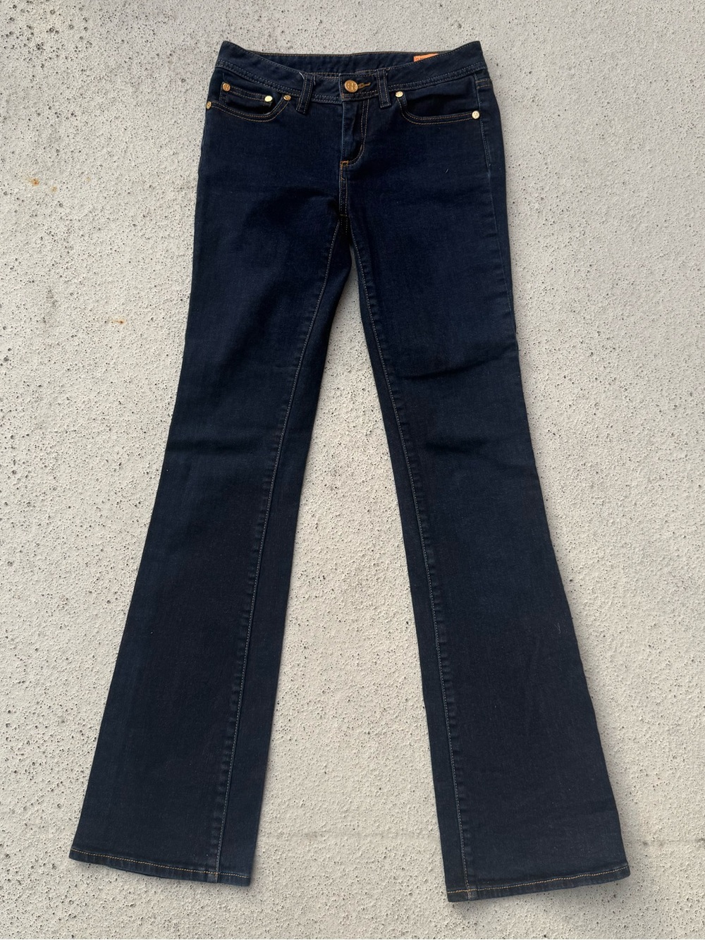 Tory Burch Dark Indigo Classic Boot Cut Jean Size 25